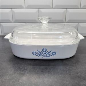 Corningware Cornflower Blue Baking Dish w/lid